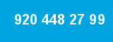 920 448 27 99 920 448 27 99